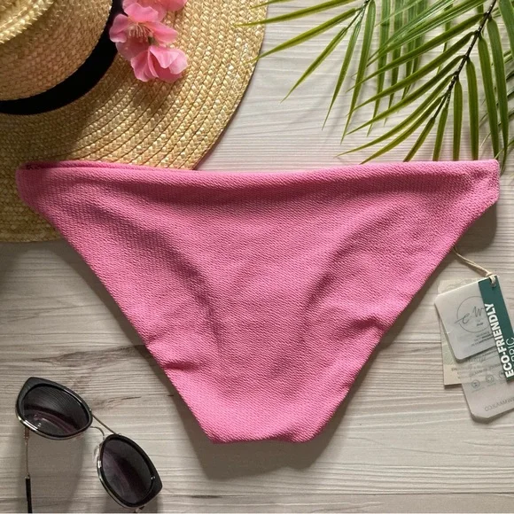 Maaji •• Pink Reversible Floral Summer Cheeky Bikini Bottoms - Picture 3 of 9